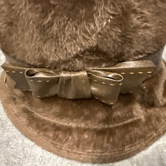 Vintage Christian Dior Chapeaux Fur Hat Mink Brown Paris New York - Picture 2 of 6